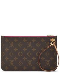 Louis Vuitton Louis Vuitton Pink Monogram Coated Canvas Neverfull Pouch Mm (Authentic Pre-