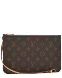 Louis Vuitton Louis Vuitton Pink Monogram Coated Canvas Neverfull Pouch Mm (Authentic Pre-