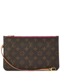 Louis Vuitton Louis Vuitton Pink Monogram Coated Canvas Neverfull Pouch Mm (Authentic Pre-