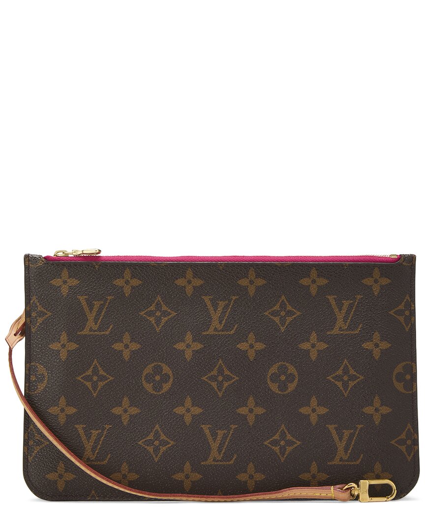 Louis Vuitton Louis Vuitton Pink Monogram Coated Canvas Neverfull Pouch Mm (Authentic Pre-