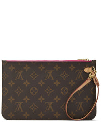 Louis Vuitton Louis Vuitton Pink Monogram Coated Canvas Neverfull Pouch Mm (Authentic Pre-