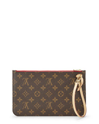 Louis Vuitton Louis Vuitton Red Monogram Coated Canvas Neverfull Pouch Mm (Authentic Pre-