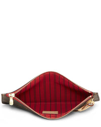 Louis Vuitton Louis Vuitton Red Monogram Coated Canvas Neverfull Pouch Mm (Authentic Pre-