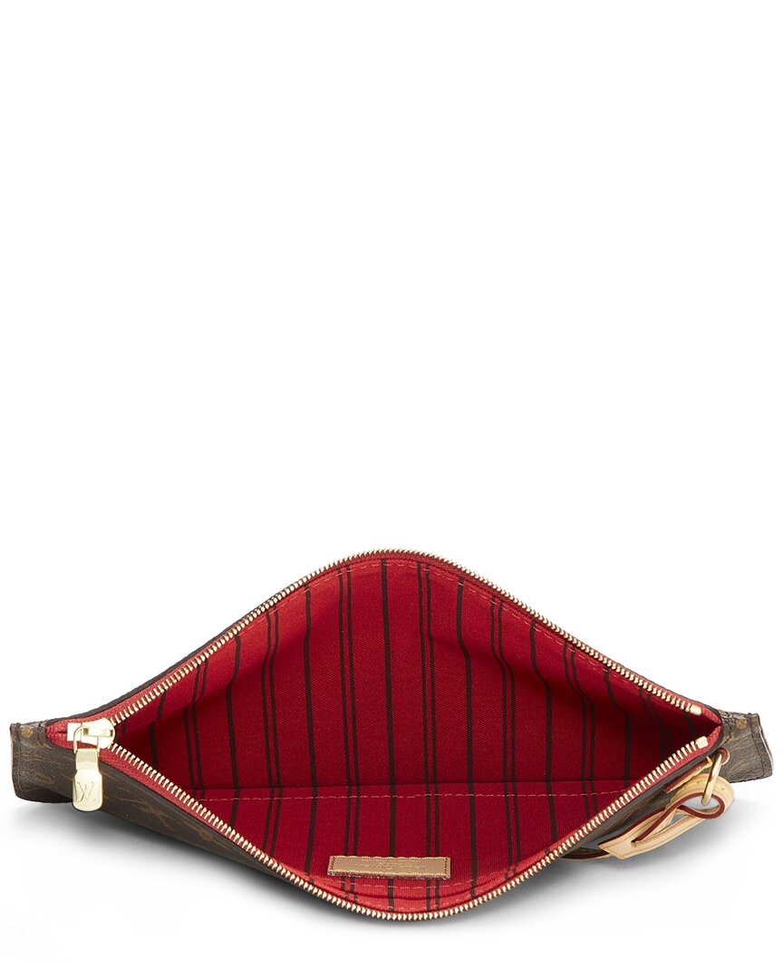 Louis Vuitton Louis Vuitton Red Monogram Coated Canvas Neverfull Pouch Mm (Authentic Pre-
