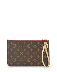Louis Vuitton Louis Vuitton Red Monogram Coated Canvas Neverfull Pouch Mm (Authentic Pre-