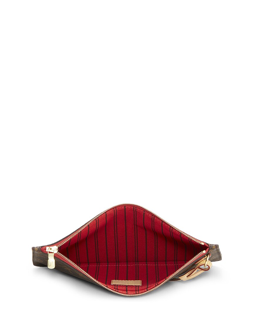 Louis Vuitton Louis Vuitton Red Monogram Coated Canvas Neverfull Pouch Mm (Authentic Pre-