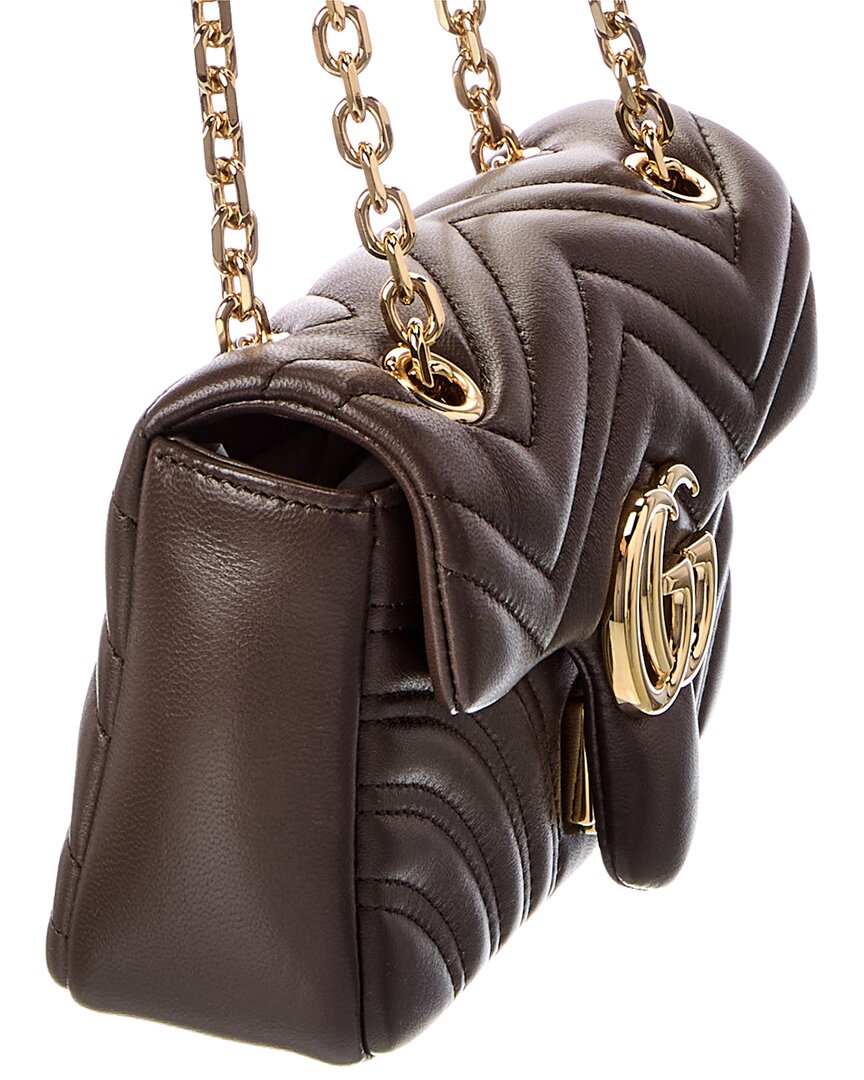 Gucci Gucci Gg Marmont Small Leather Shoulder Bag