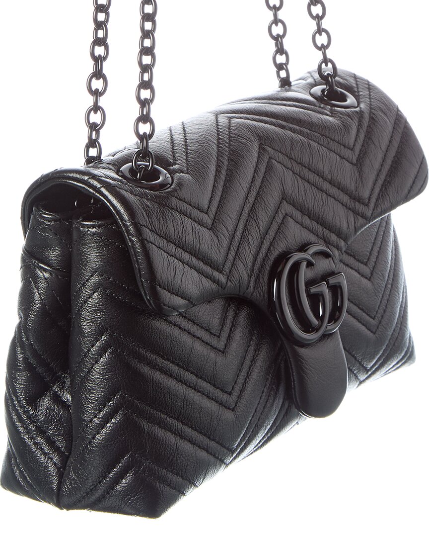 Gucci Gucci Gg Marmont Small Leather Shoulder Bag