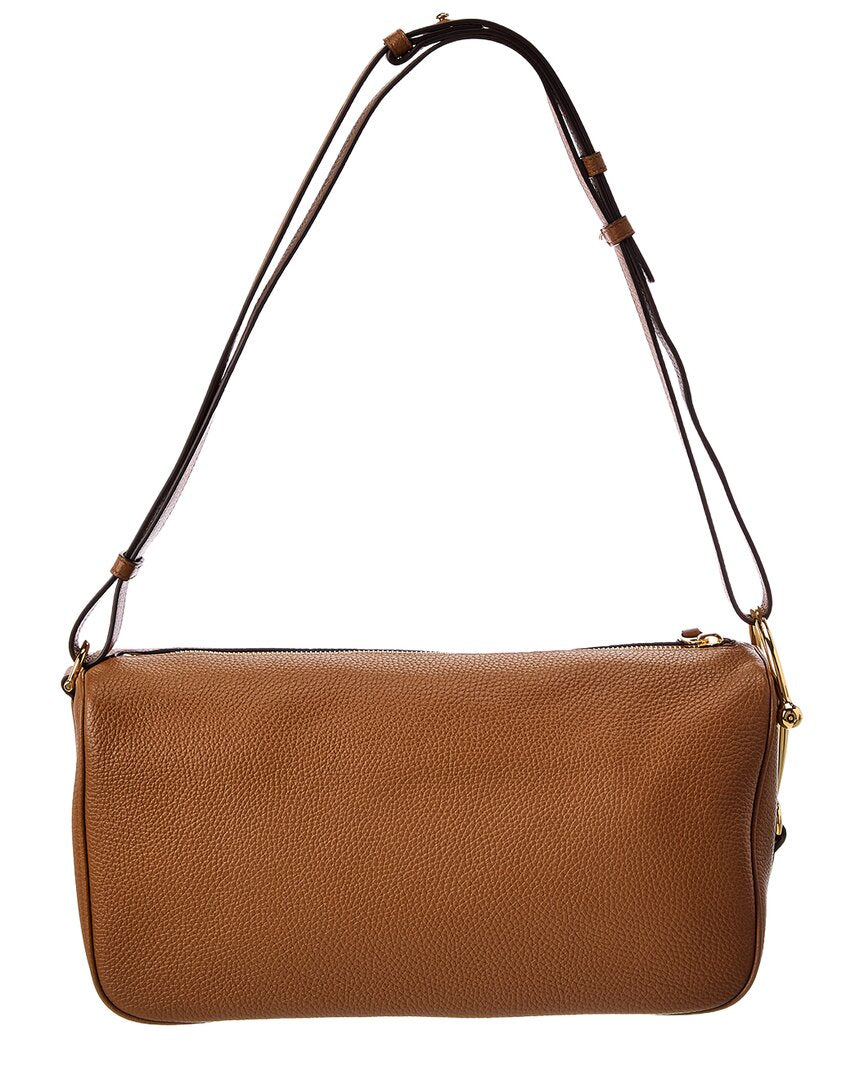 Gucci Gucci Half Horsebit Medium Leather Shoulder Bag