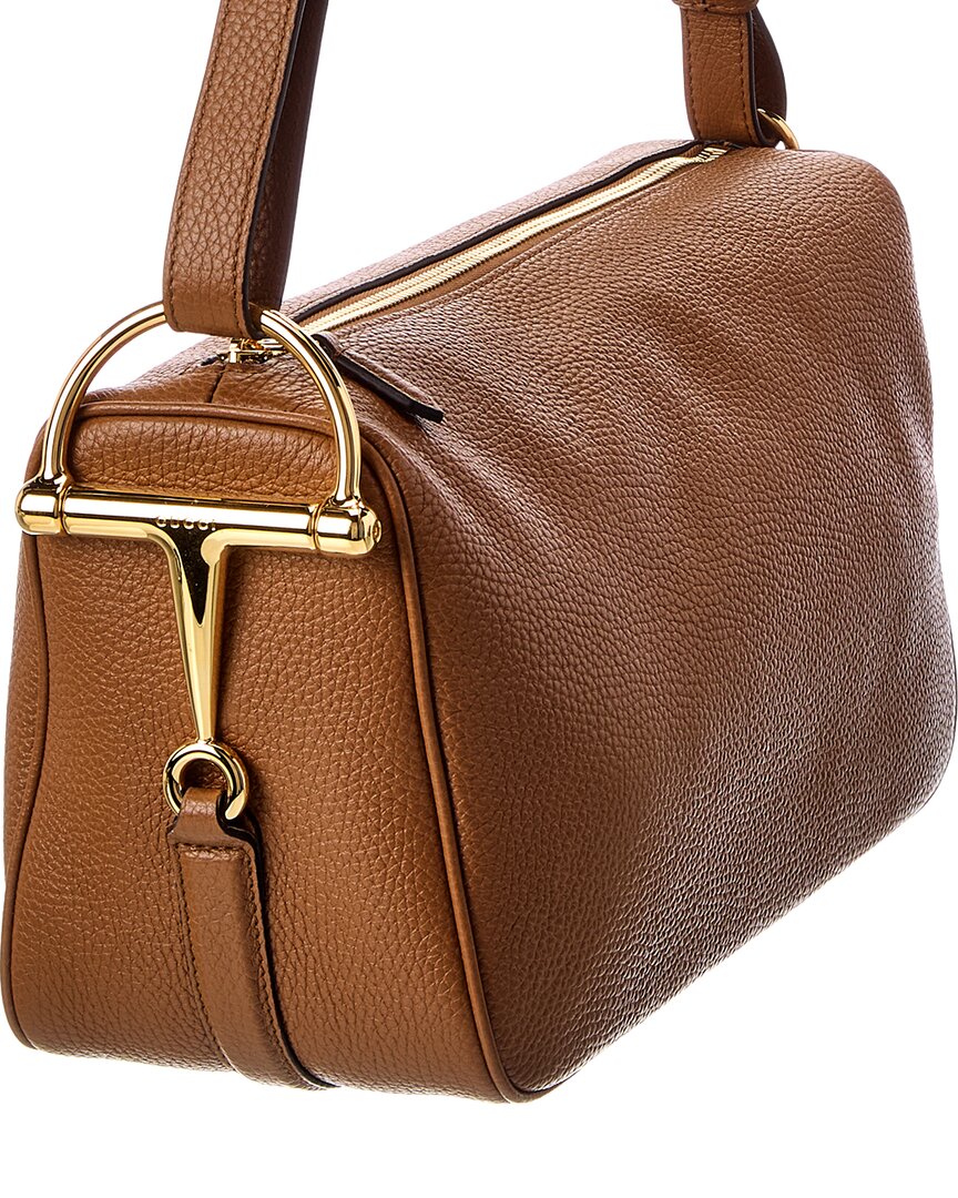 Gucci Gucci Half Horsebit Medium Leather Shoulder Bag