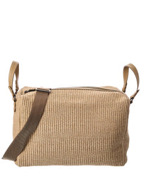 Brunello Cucinelli Leather-Trim Duffel Bag
