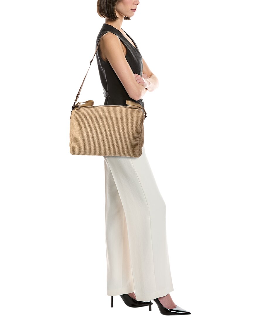 Brunello Cucinelli Leather-Trim Duffel Bag