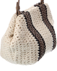 Brunello Cucinelli Brunello Cucinelli Leather-Trim Shoulder Bag