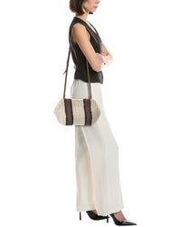 Brunello Cucinelli Brunello Cucinelli Leather-Trim Shoulder Bag