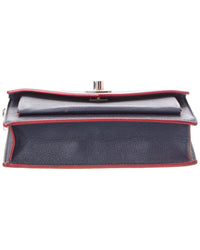 Louis Vuitton Pre-Owned Louis Vuitton Navy Leather My Lockme Chain Bag Bb (Authentic Pre-Loved)