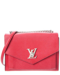 Louis Vuitton Pre-Owned Louis Vuitton Red Leather My Lockme Chain Bag Bb (Authentic Pre-Loved)