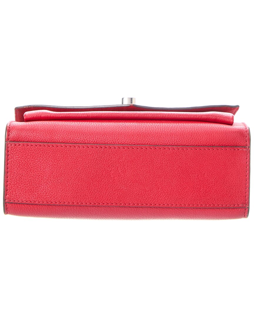Louis Vuitton Pre-Owned Louis Vuitton Red Leather My Lockme Chain Bag Bb (Authentic Pre-Loved)