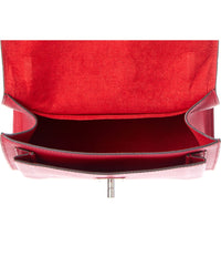 Louis Vuitton Pre-Owned Louis Vuitton Red Leather My Lockme Chain Bag Bb (Authentic Pre-Loved)
