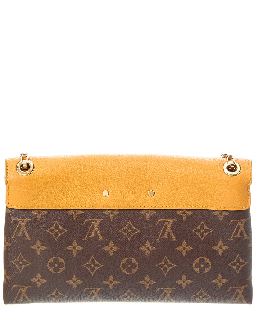 Louis Vuitton Pre-Owned Louis Vuitton Yellow Monogram Canvas Pallas Chain Bag (Authentic Pre-Loved)