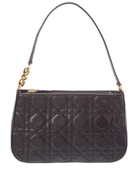 Dior Pre-Owned Dior Black Lambskin Leather Pochette (Authentic Pre-Loved)