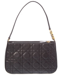 Dior Pre-Owned Dior Black Lambskin Leather Pochette (Authentic Pre-Loved)