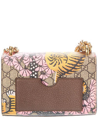 Gucci Pre-Owned Gucci Brown Coated Canvas Begal Padlock Shoulder Bag Small (Authentic Pre-Loved)