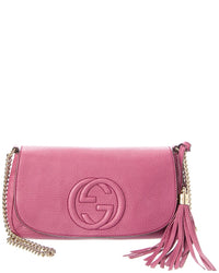 Gucci Pre-Owned Gucci Purple Leather Soho Chain Flap Crossbody (Authentic Pre-Loved)