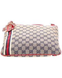 Gucci Pre-Owned Gucci Red Canvas & Leather Jolicoeur Messenger (Authentic Pre-Loved)