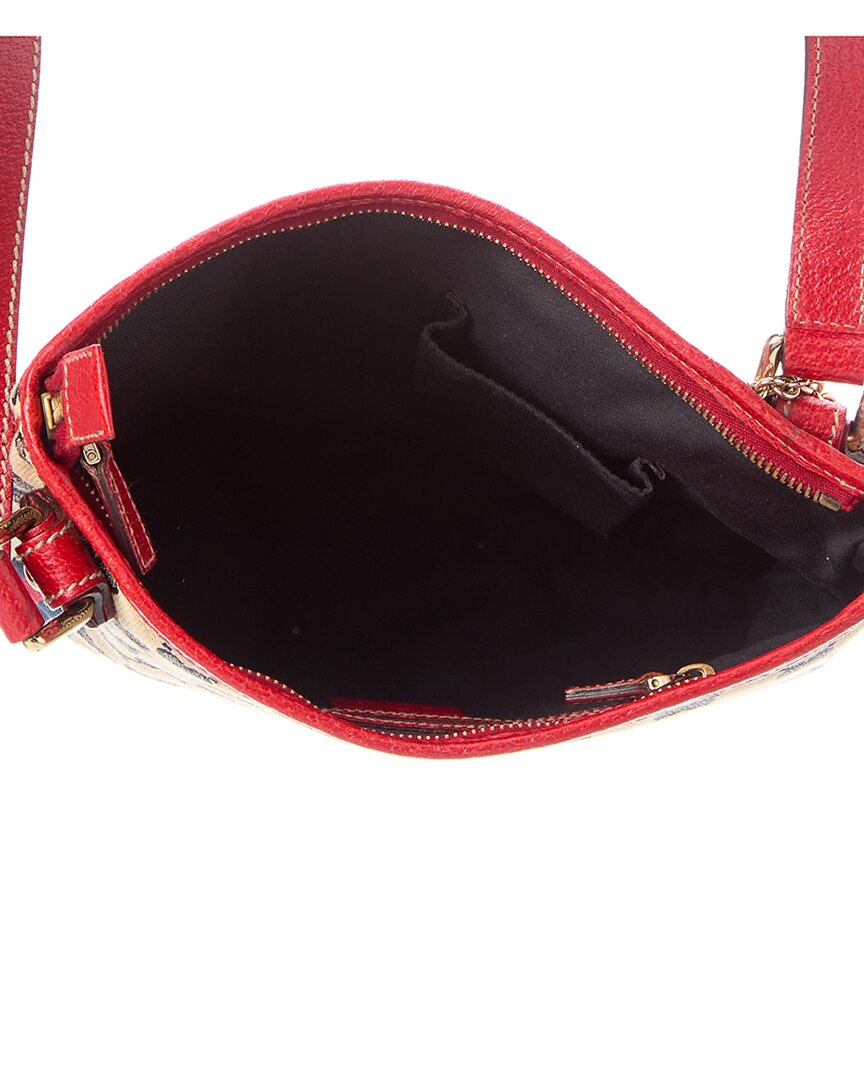Gucci Pre-Owned Gucci Red Canvas & Leather Jolicoeur Messenger (Authentic Pre-Loved)