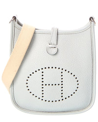 Hermès Pre-Owned Hermès Blue Clemence Leather Evelyne Amazone Tpm (Authentic Pre-Loved)