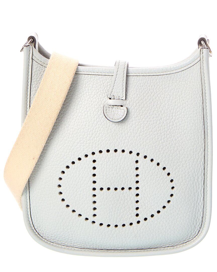 Hermès Pre-Owned Hermès Blue Clemence Leather Evelyne Amazone Tpm (Authentic Pre-Loved)
