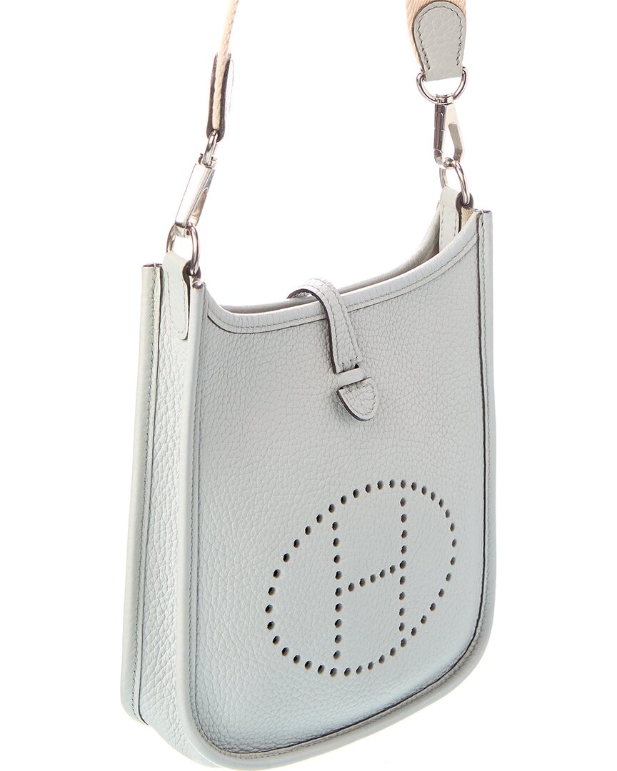 Hermès Pre-Owned Hermès Blue Clemence Leather Evelyne Amazone Tpm (Authentic Pre-Loved)