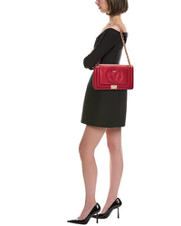 Valentino By Mario Valentino Alice Signature Leather Shoulder Bag