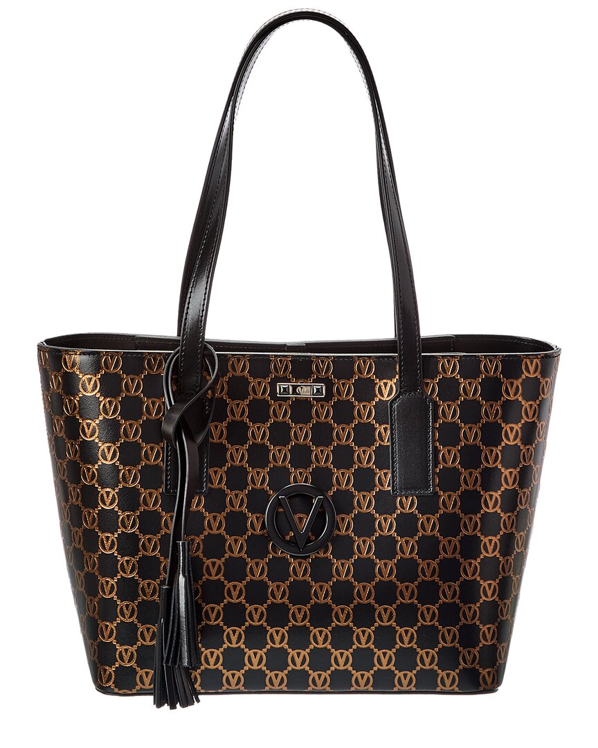 Valentino By Mario Valentino Prince Monogram Leather Tote