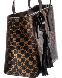 Valentino By Mario Valentino Prince Monogram Leather Tote
