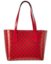 Valentino By Mario Valentino Prince Monogram Leather Tote
