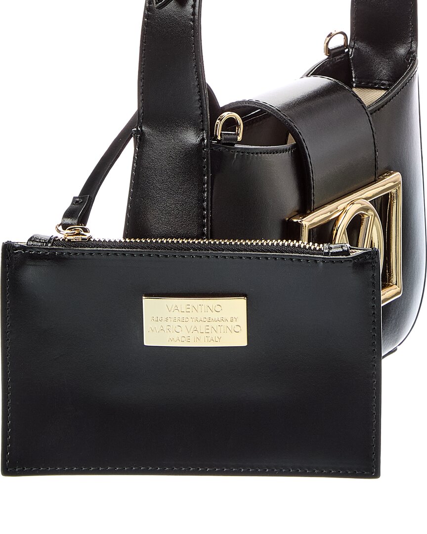 Valentino By Mario Valentino Kai Super V Leather Shoulder Bag