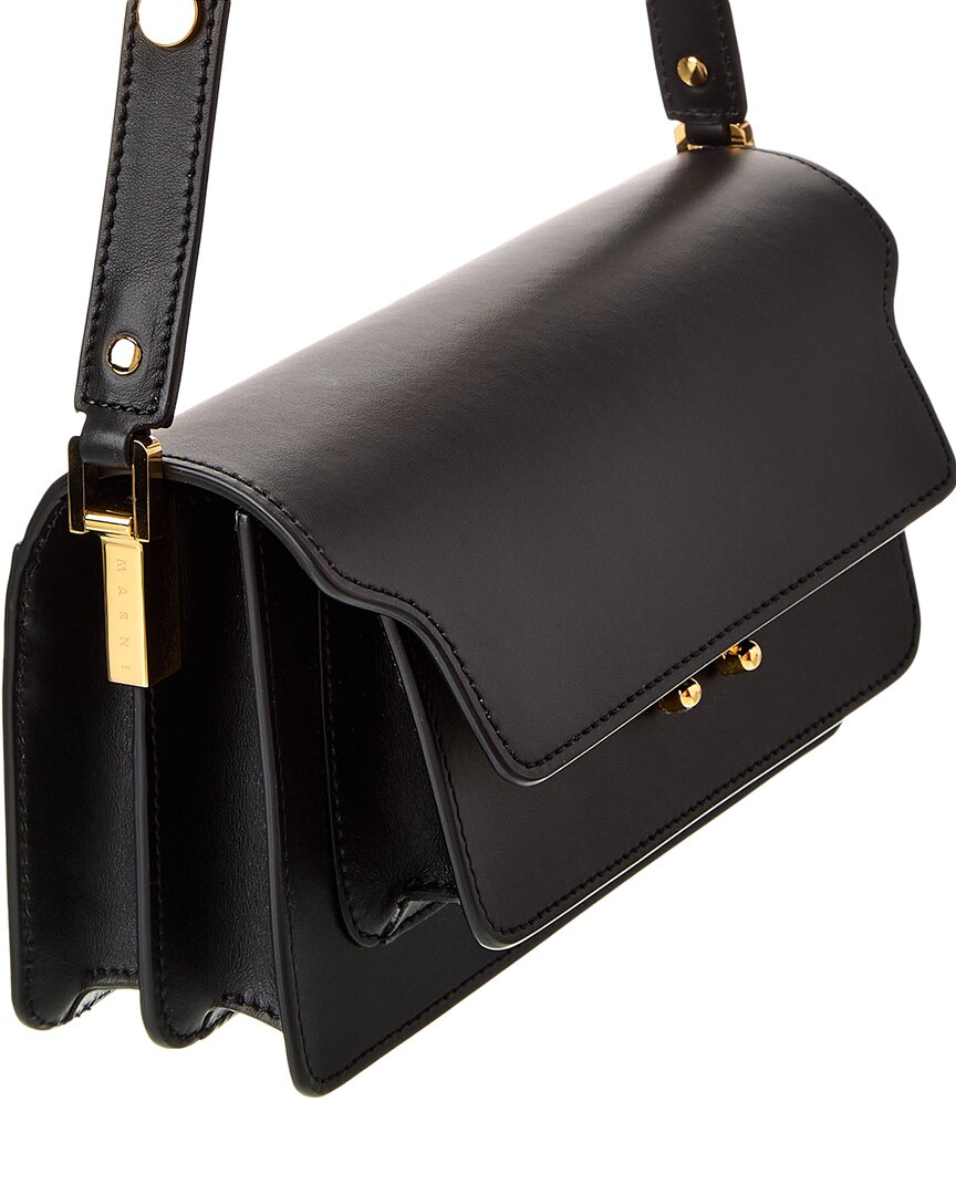 Marni Trunk E/W Leather Shoulder Bag – Bluefly