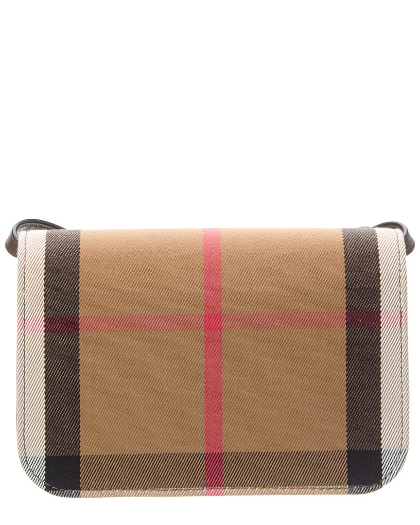 Burberry Burberry Madison Check Canvas & Leather Crossbody