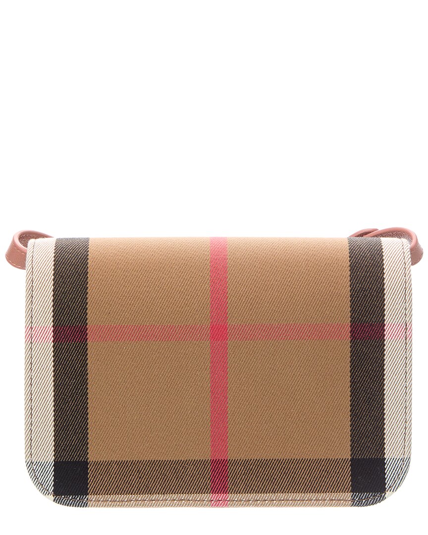 Burberry Burberry Madison Check Canvas & Leather Crossbody