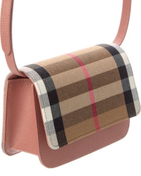 Burberry Burberry Madison Check Canvas & Leather Crossbody