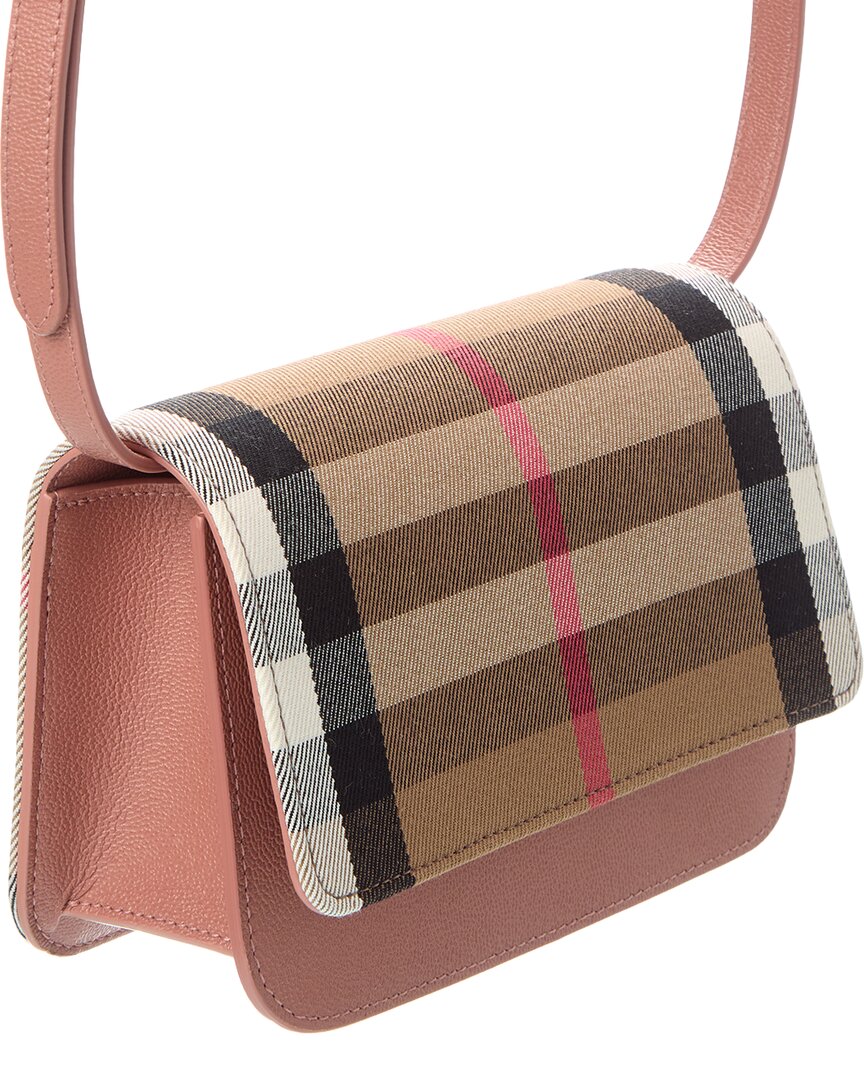 Burberry Burberry Madison Check Canvas & Leather Crossbody