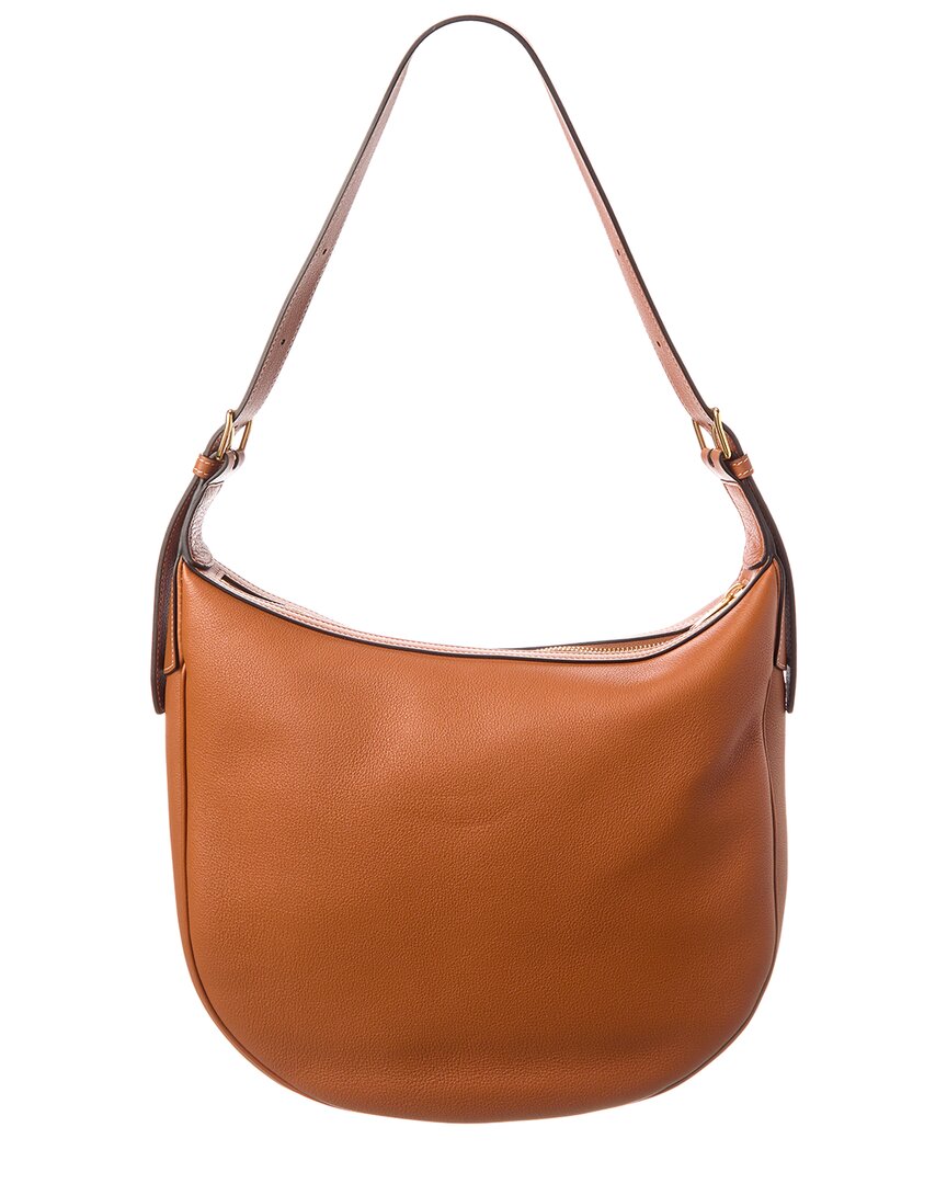 CELINE Celine Heloise Triomphe Medium Leather Hobo Bag