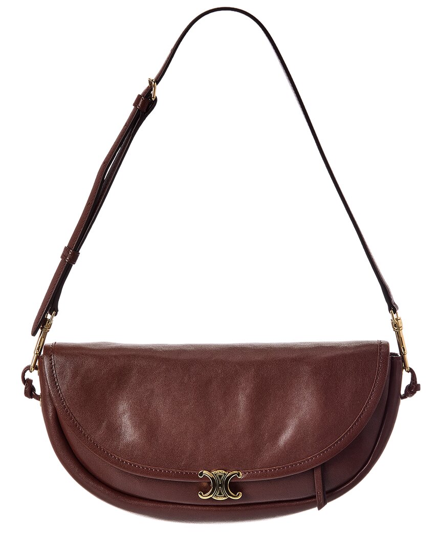 Celine Half Moon Little Leather Shoulder Bag