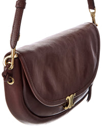 Celine Half Moon Little Leather Shoulder Bag