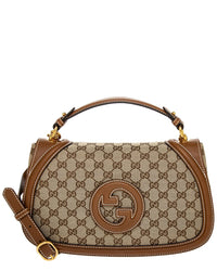 Gucci Gucci Blondie Large Canvas & Leather Top Handle Bag