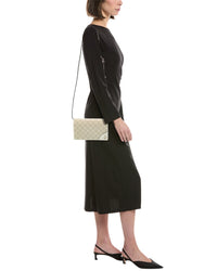 Gucci Gucci Gg Emblem Super Mini Gg Supreme Canvas & Leather Shoulder Bag