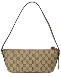 Gucci Gg Emblem Small Gg Supreme Canvas & Leather Shoulder Bag