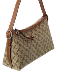 Gucci Gucci Gg Supreme Canvas & Leather Shoulder Bag