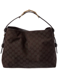 Gucci Gucci Beatrix Medium Gg Canvas & Leather Tote